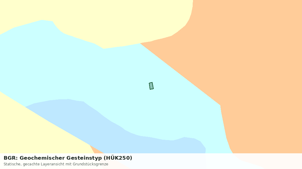 Statische Kartenansicht: BGR: Geochemischer Gesteinstyp (HÜK250)