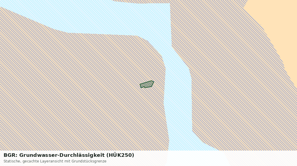 Statische Kartenansicht: BGR: Grundwasser-Durchlässigkeit (HÜK250)