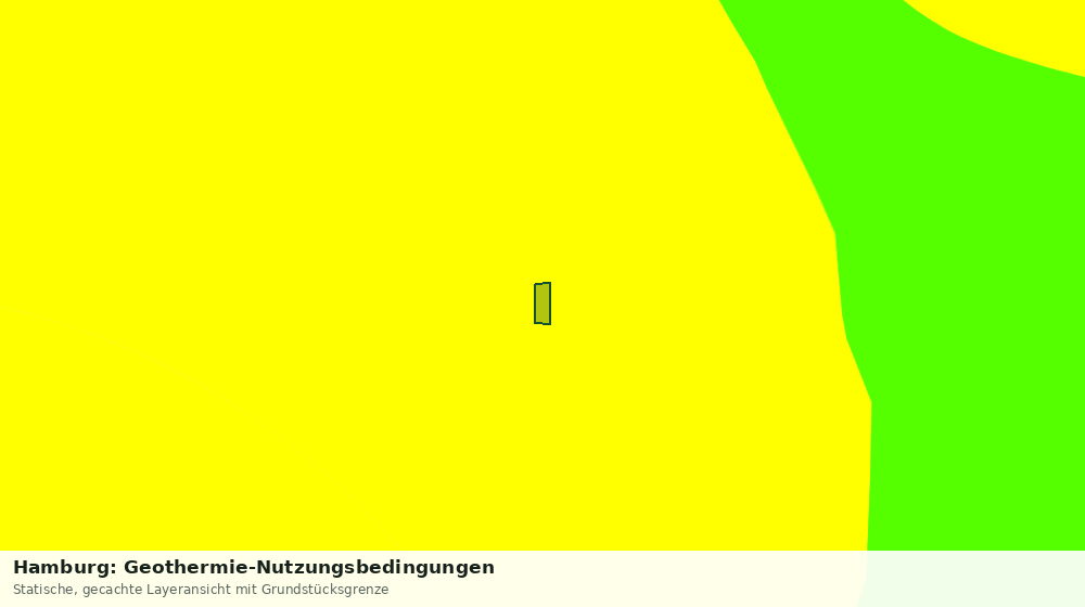 Statische Kartenansicht: Hamburg: Geothermie-Nutzungsbedingungen