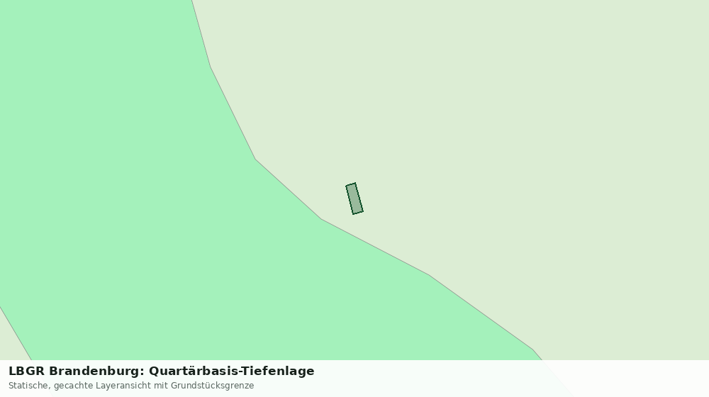 Statische Kartenansicht: LBGR Brandenburg: Quartärbasis-Tiefenlage
