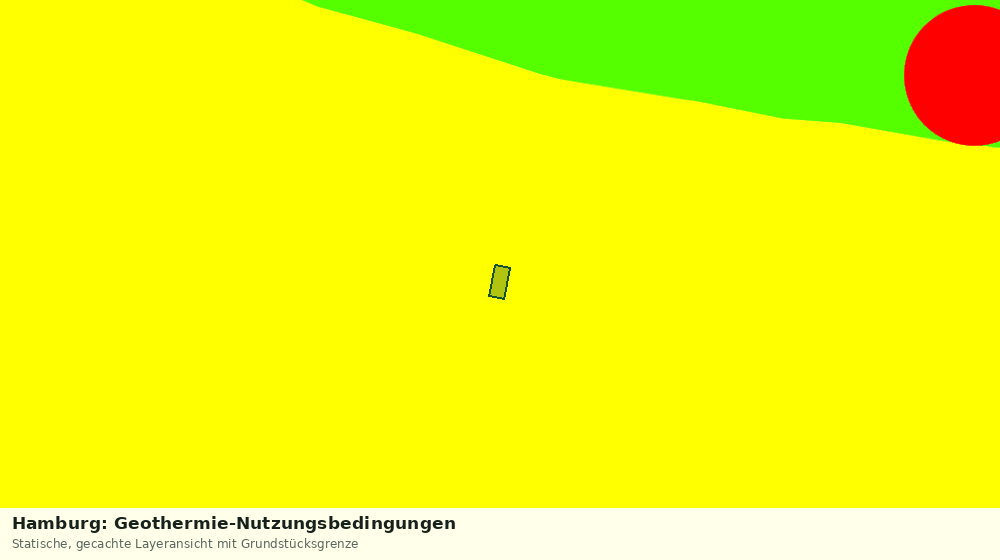 Statische Kartenansicht: Hamburg: Geothermie-Nutzungsbedingungen