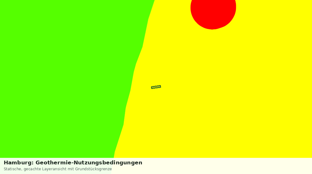 Statische Kartenansicht: Hamburg: Geothermie-Nutzungsbedingungen