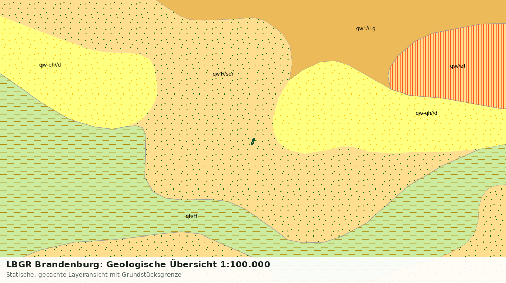 Statische Kartenansicht: LBGR Brandenburg: Geologische Übersicht 1:100.000