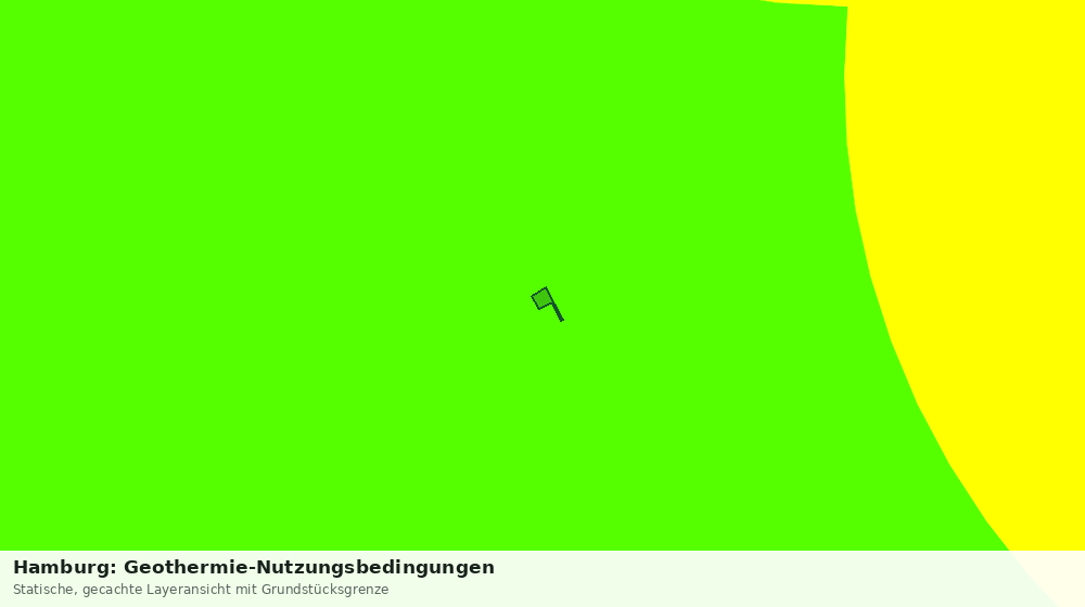 Statische Kartenansicht: Hamburg: Geothermie-Nutzungsbedingungen