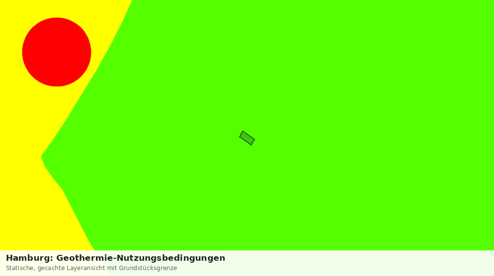 Statische Kartenansicht: Hamburg: Geothermie-Nutzungsbedingungen