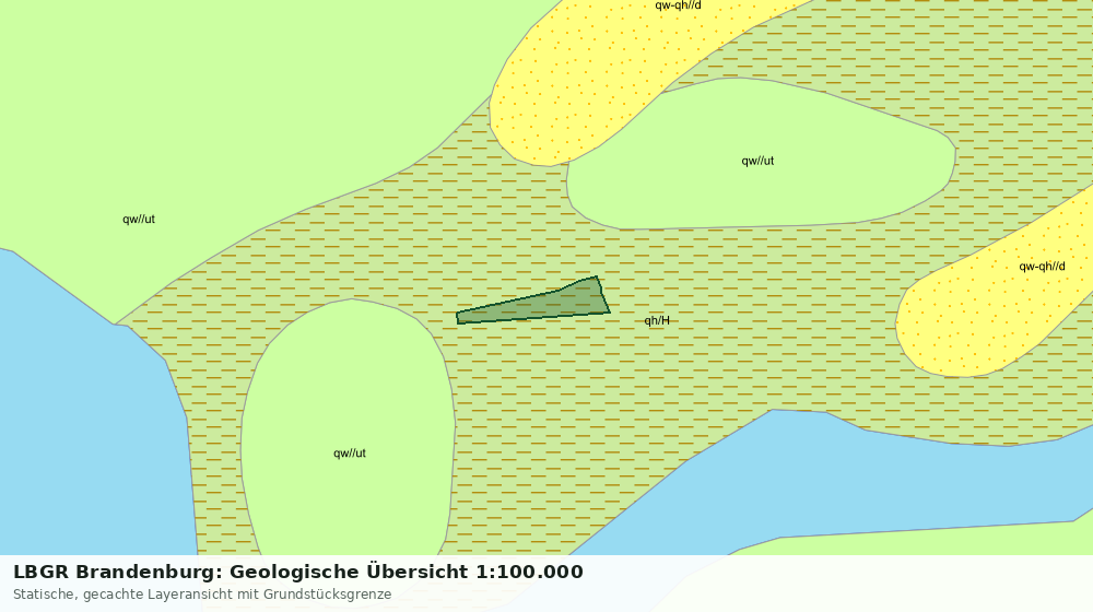 Statische Kartenansicht: LBGR Brandenburg: Geologische Übersicht 1:100.000