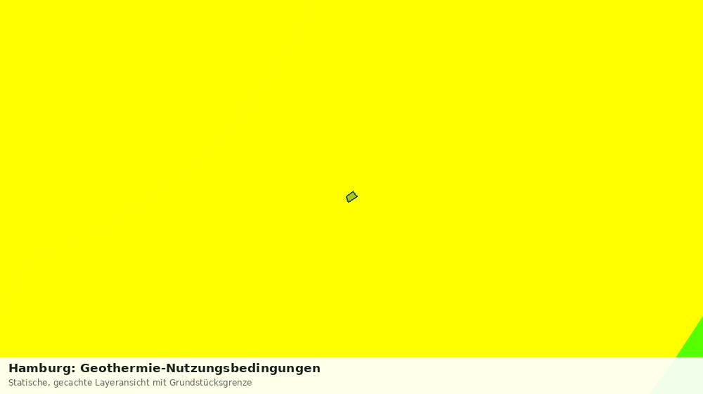 Statische Kartenansicht: Hamburg: Geothermie-Nutzungsbedingungen