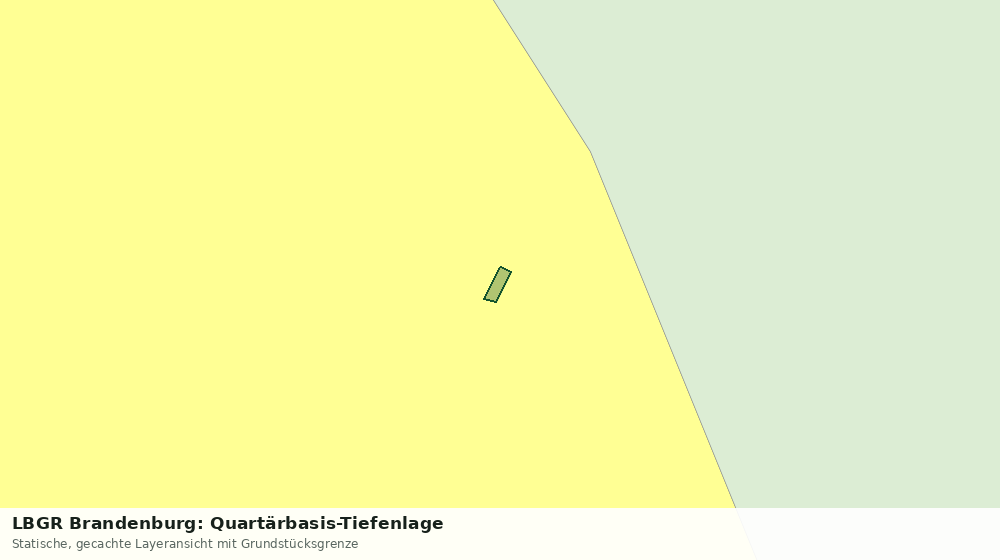 Statische Kartenansicht: LBGR Brandenburg: Quartärbasis-Tiefenlage