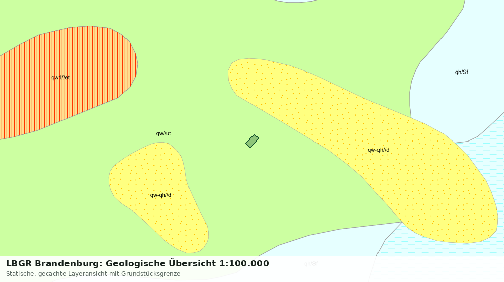 Statische Kartenansicht: LBGR Brandenburg: Geologische Übersicht 1:100.000