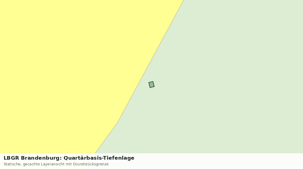 Statische Kartenansicht: LBGR Brandenburg: Quartärbasis-Tiefenlage