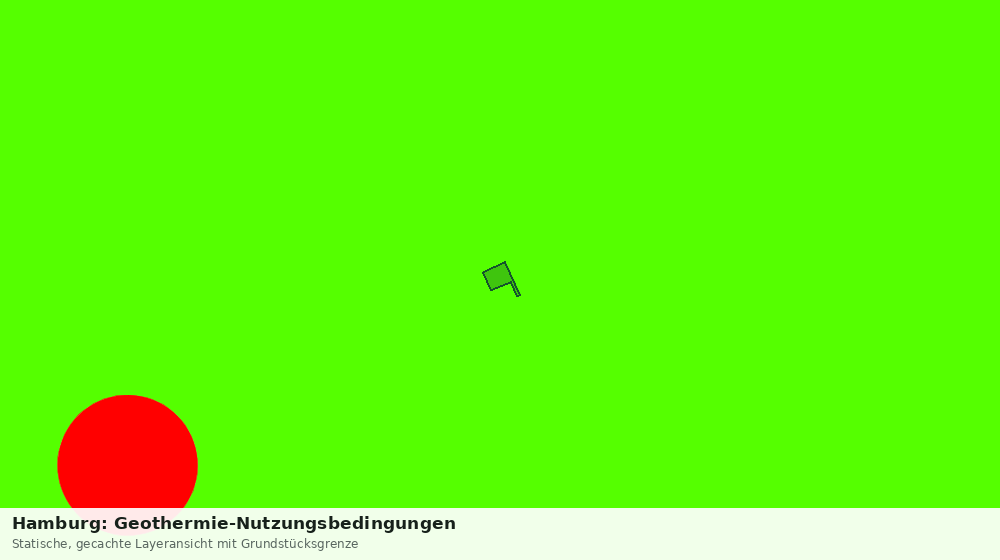 Statische Kartenansicht: Hamburg: Geothermie-Nutzungsbedingungen
