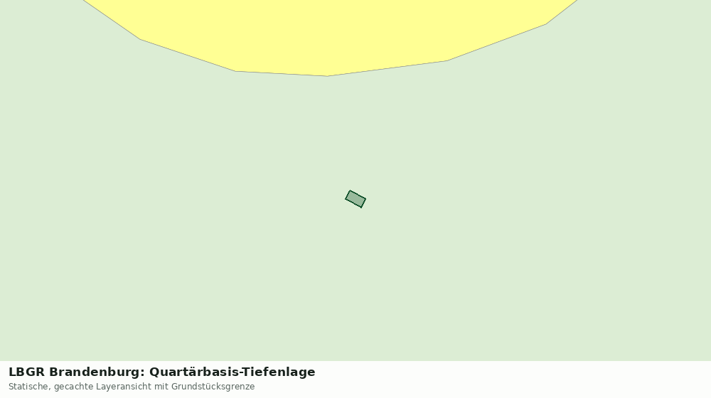 Statische Kartenansicht: LBGR Brandenburg: Quartärbasis-Tiefenlage