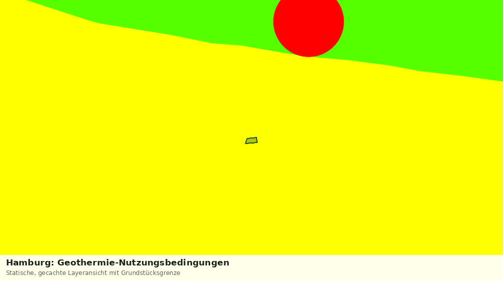 Statische Kartenansicht: Hamburg: Geothermie-Nutzungsbedingungen