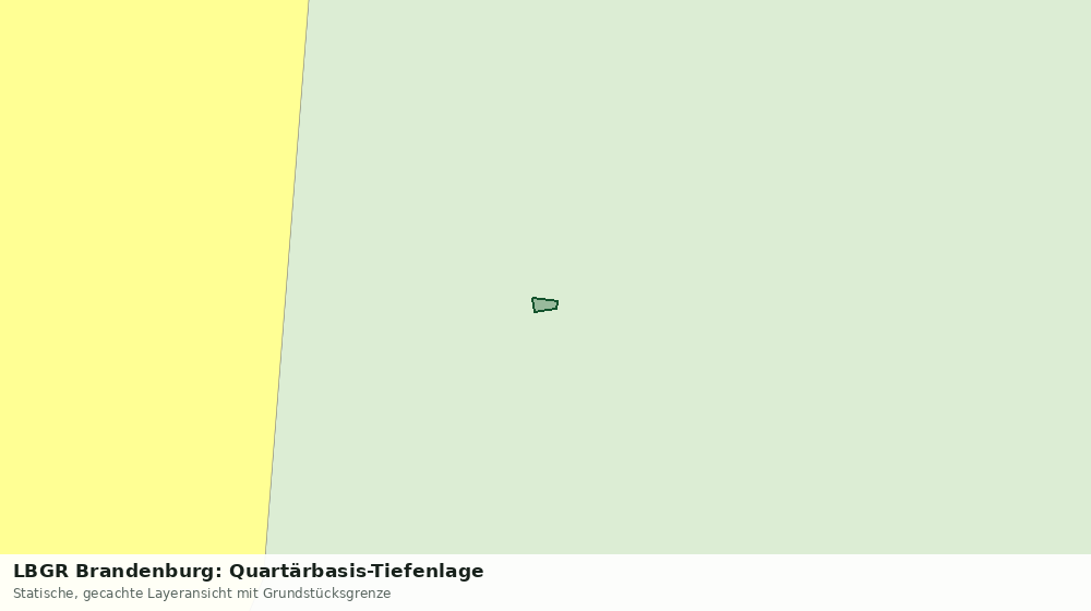 Statische Kartenansicht: LBGR Brandenburg: Quartärbasis-Tiefenlage