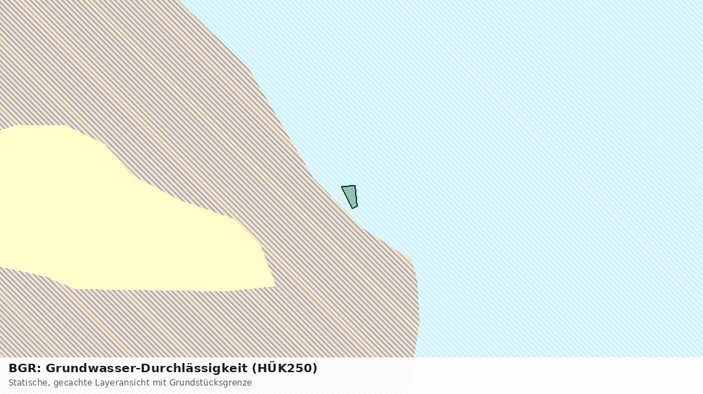 Statische Kartenansicht: BGR: Grundwasser-Durchlässigkeit (HÜK250)
