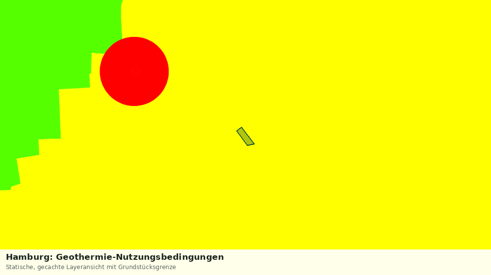 Statische Kartenansicht: Hamburg: Geothermie-Nutzungsbedingungen