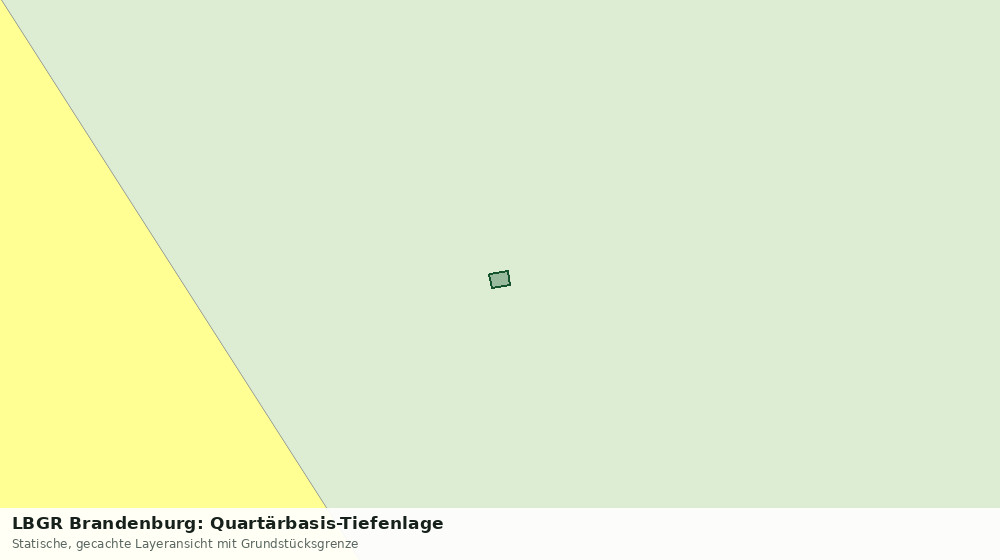 Statische Kartenansicht: LBGR Brandenburg: Quartärbasis-Tiefenlage