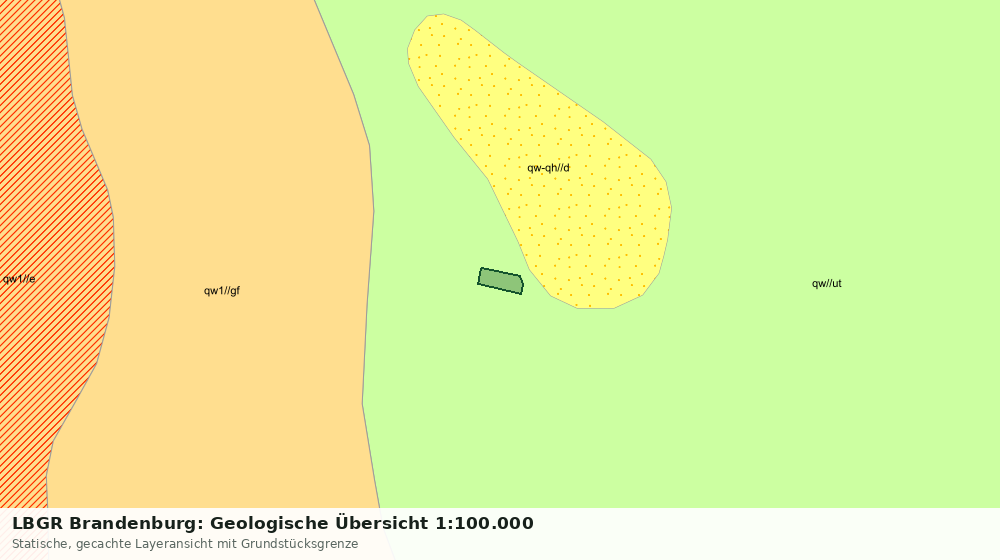 Statische Kartenansicht: LBGR Brandenburg: Geologische Übersicht 1:100.000