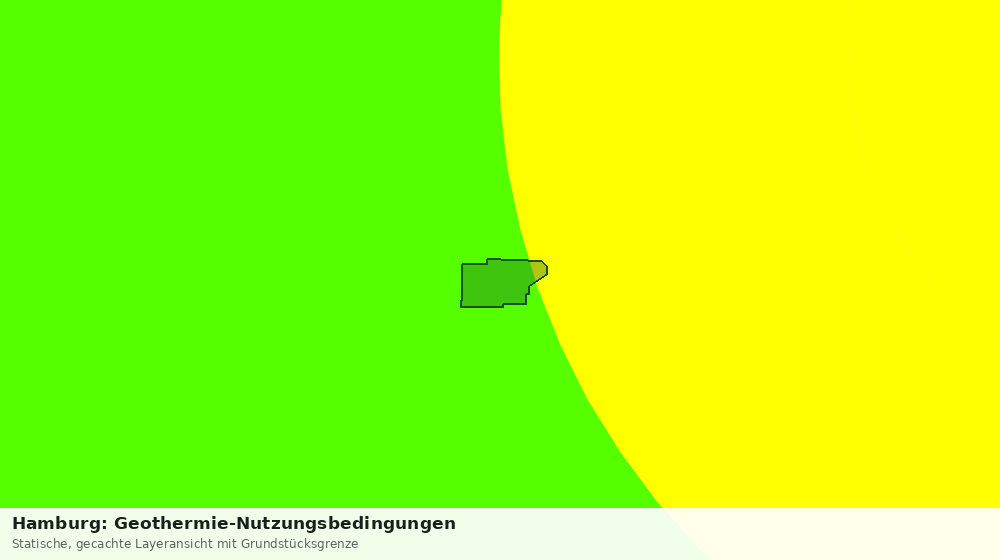 Statische Kartenansicht: Hamburg: Geothermie-Nutzungsbedingungen