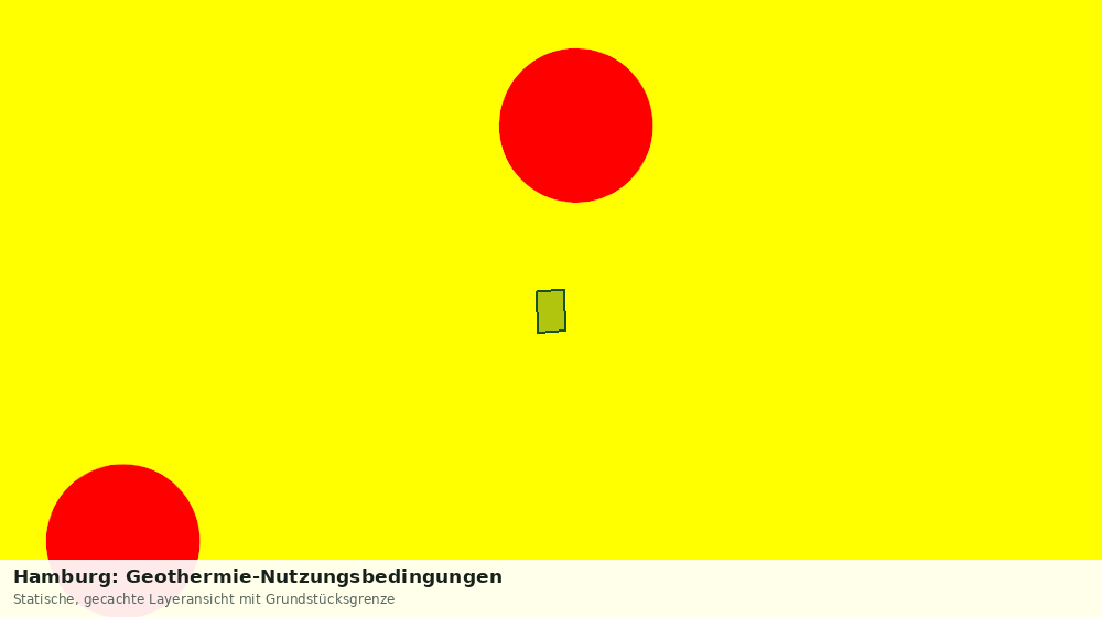 Statische Kartenansicht: Hamburg: Geothermie-Nutzungsbedingungen
