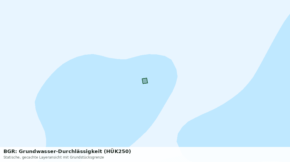 Statische Kartenansicht: BGR: Grundwasser-Durchlässigkeit (HÜK250)