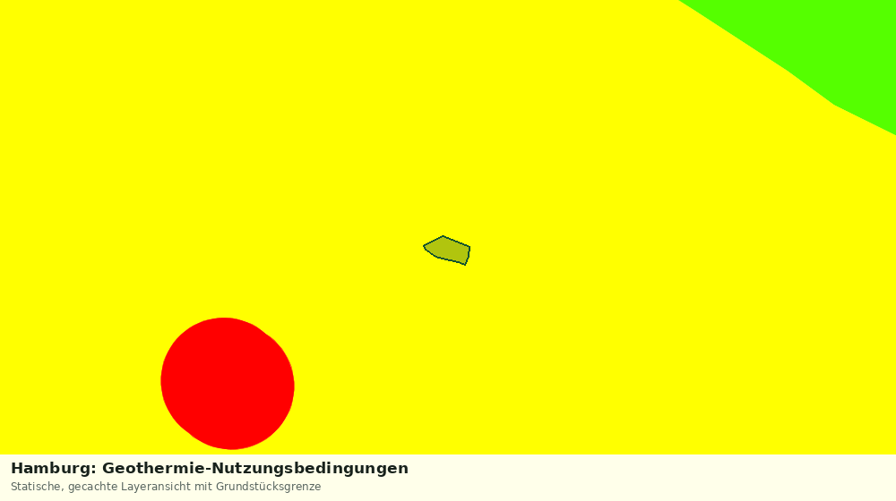 Statische Kartenansicht: Hamburg: Geothermie-Nutzungsbedingungen