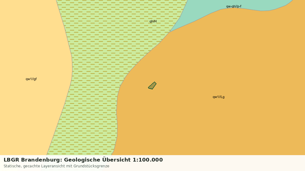 Statische Kartenansicht: LBGR Brandenburg: Geologische Übersicht 1:100.000