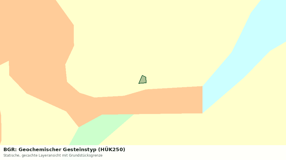 Statische Kartenansicht: BGR: Geochemischer Gesteinstyp (HÜK250)