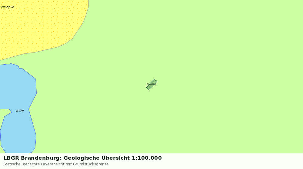 Statische Kartenansicht: LBGR Brandenburg: Geologische Übersicht 1:100.000