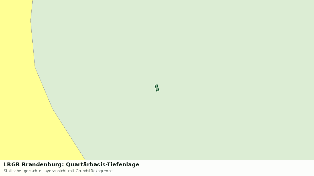 Statische Kartenansicht: LBGR Brandenburg: Quartärbasis-Tiefenlage