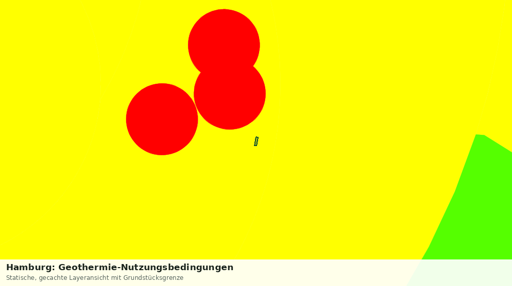 Statische Kartenansicht: Hamburg: Geothermie-Nutzungsbedingungen
