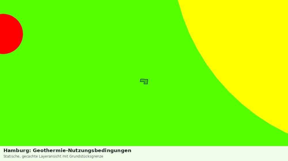 Statische Kartenansicht: Hamburg: Geothermie-Nutzungsbedingungen