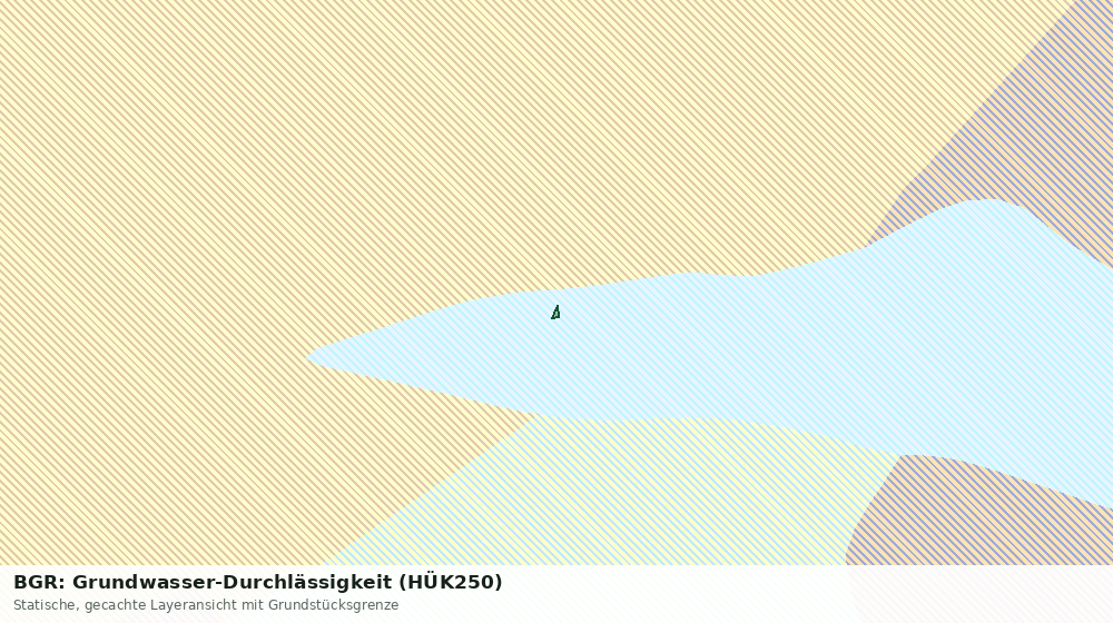 Statische Kartenansicht: BGR: Grundwasser-Durchlässigkeit (HÜK250)