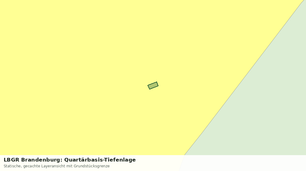 Statische Kartenansicht: LBGR Brandenburg: Quartärbasis-Tiefenlage