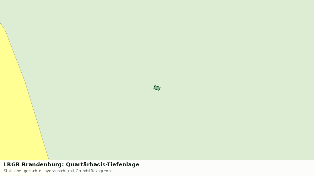 Statische Kartenansicht: LBGR Brandenburg: Quartärbasis-Tiefenlage