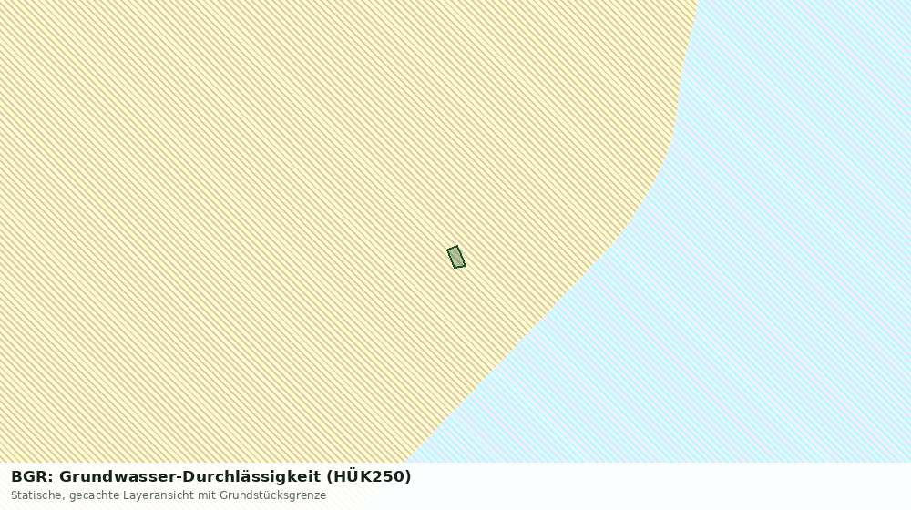 Statische Kartenansicht: BGR: Grundwasser-Durchlässigkeit (HÜK250)