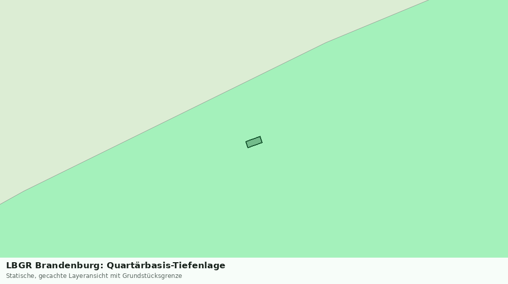 Statische Kartenansicht: LBGR Brandenburg: Quartärbasis-Tiefenlage