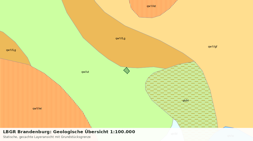 Statische Kartenansicht: LBGR Brandenburg: Geologische Übersicht 1:100.000