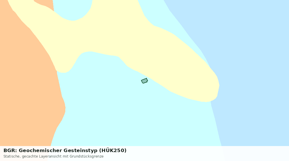 Statische Kartenansicht: BGR: Geochemischer Gesteinstyp (HÜK250)