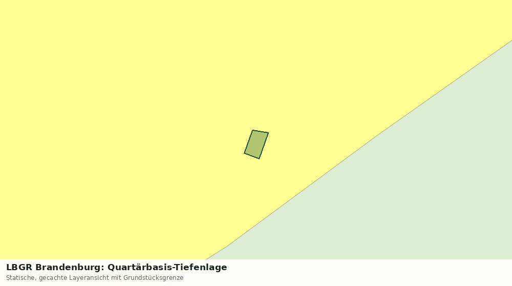 Statische Kartenansicht: LBGR Brandenburg: Quartärbasis-Tiefenlage