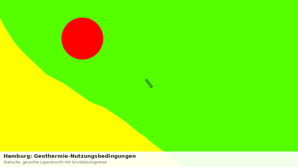 Statische Kartenansicht: Hamburg: Geothermie-Nutzungsbedingungen