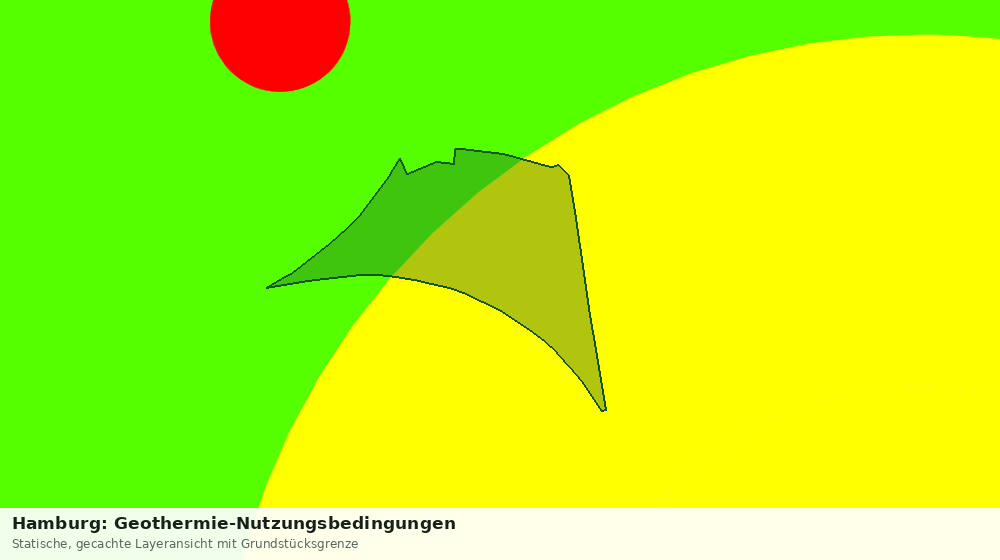Statische Kartenansicht: Hamburg: Geothermie-Nutzungsbedingungen