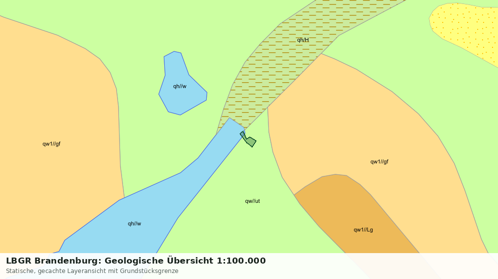 Statische Kartenansicht: LBGR Brandenburg: Geologische Übersicht 1:100.000