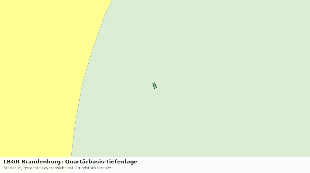 Statische Kartenansicht: LBGR Brandenburg: Quartärbasis-Tiefenlage