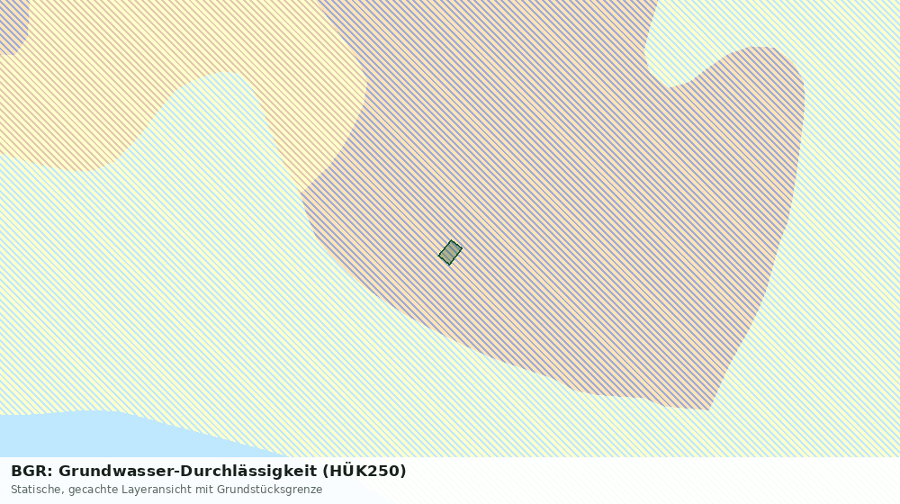 Statische Kartenansicht: BGR: Grundwasser-Durchlässigkeit (HÜK250)