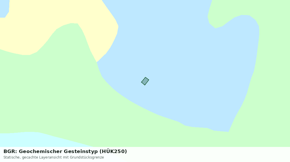 Statische Kartenansicht: BGR: Geochemischer Gesteinstyp (HÜK250)