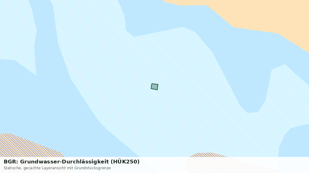 Statische Kartenansicht: BGR: Grundwasser-Durchlässigkeit (HÜK250)
