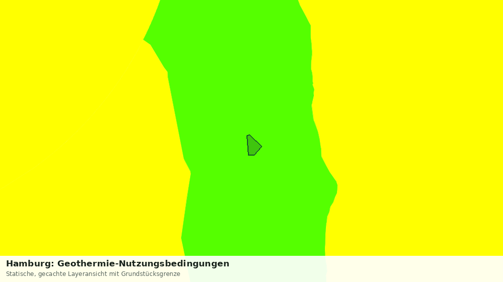 Statische Kartenansicht: Hamburg: Geothermie-Nutzungsbedingungen