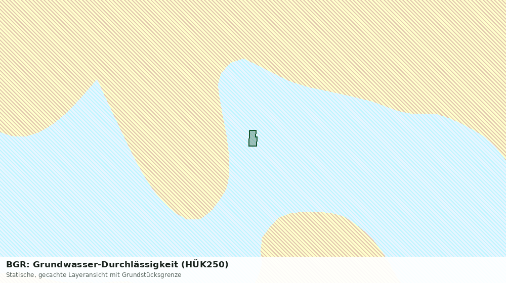 Statische Kartenansicht: BGR: Grundwasser-Durchlässigkeit (HÜK250)
