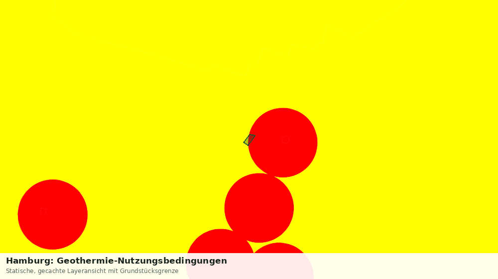Statische Kartenansicht: Hamburg: Geothermie-Nutzungsbedingungen